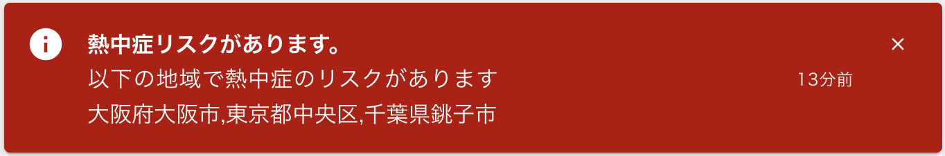 熱中症危険報