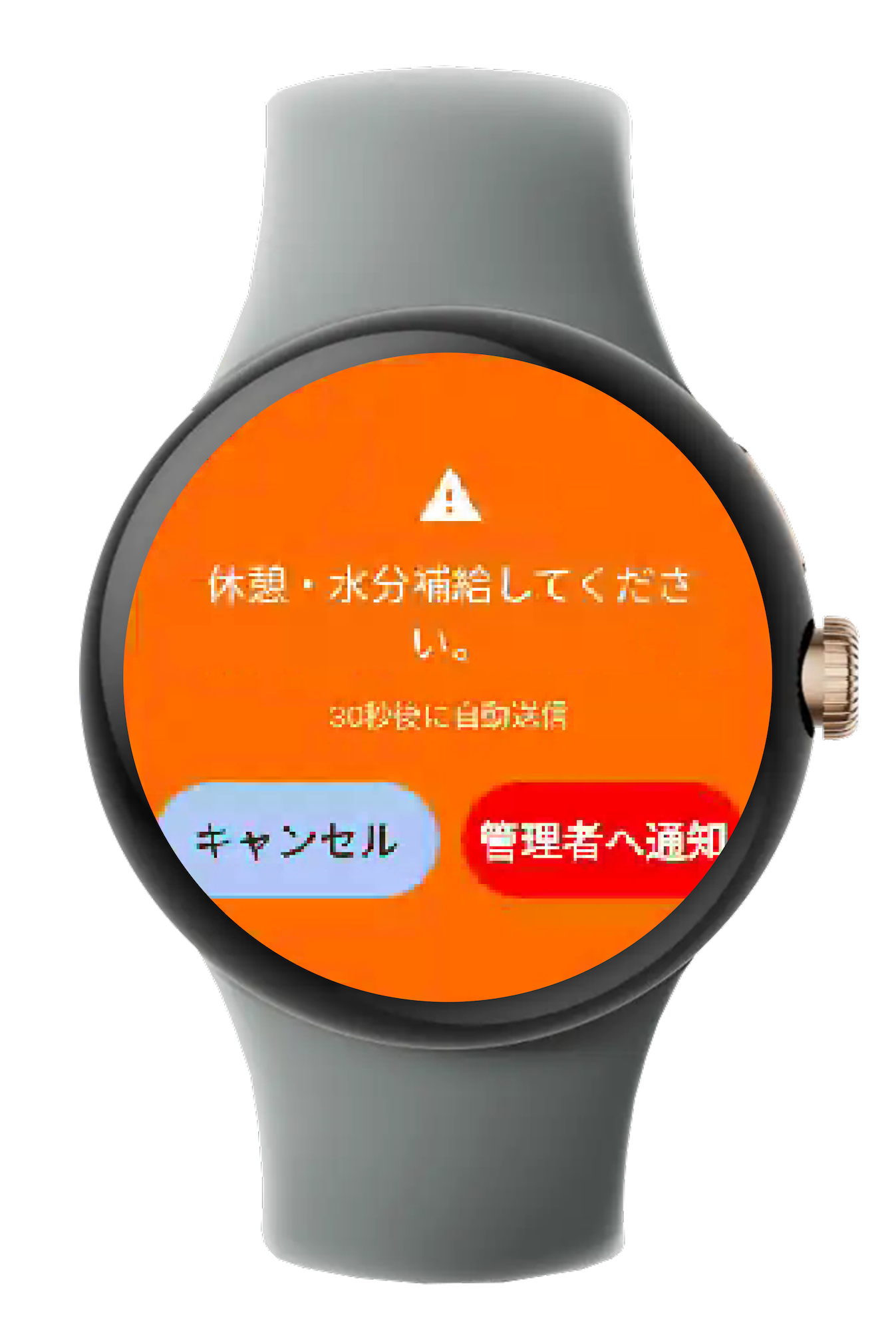 中度の異常通知