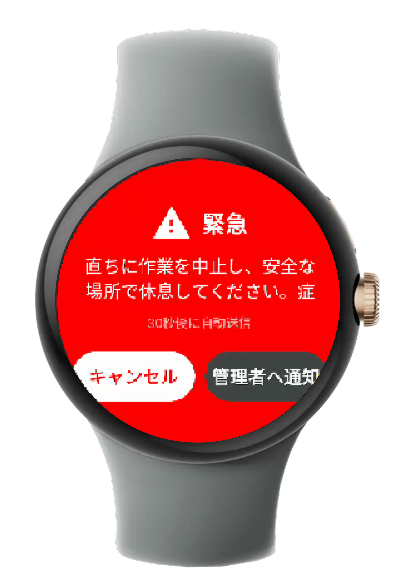 重度の異常通知